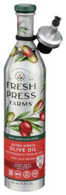 Fresh Press Farms - High Heat Extra Virgin Olive Oil, 485 Ml (Pack of 6)