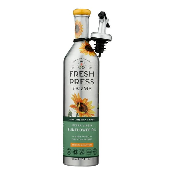 Fresh Press Farms - Sunflower Oil Extra Virgn - Case of 6-16.4 FZ