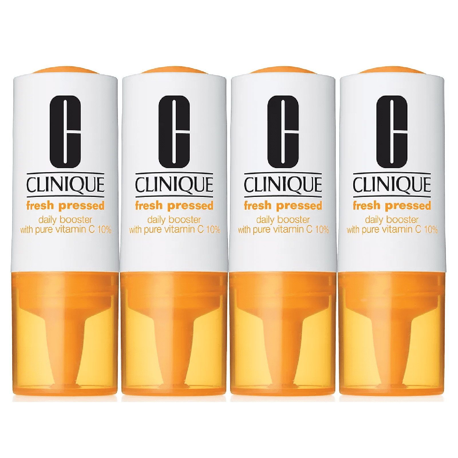 Fresh Pressed Daily Booster with Vitamin C 10 Percent by Clinique for Women - 4 x 0.29 oz Treatment