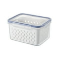 thumbnail image 1 of Fresh Produce Saver Fridge Organizers, Food Storage Containers with Airtight Lid & Colander, Fruit and Vegetable Storage for Refrigerator, Lettuce Keepers, Salad Berry Containers, 59.17OZ, 1 of 10