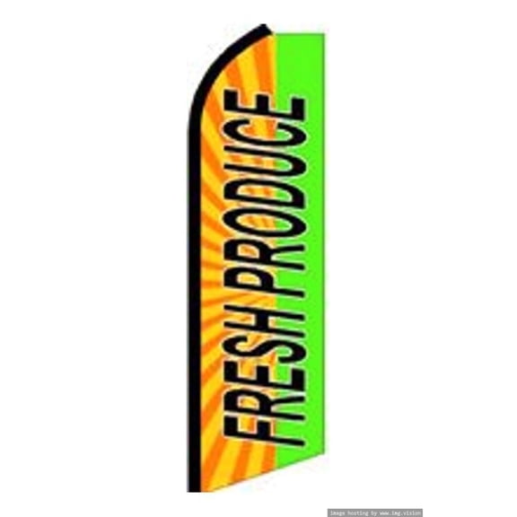 Fresh Produce Swooper flag Without Pole Advertisement /Business Flags | Feather Flag |