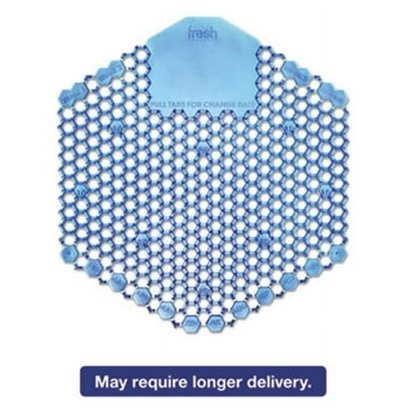 Fresh Products 3D Wave Urinal Deodorizer Screen, Blue - 10 Screens per Box