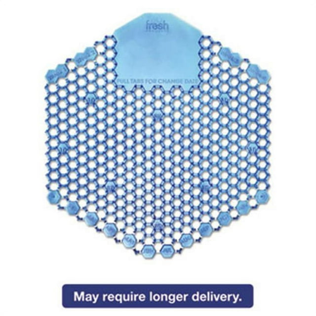 Fresh Products 3D Wave Urinal Deodorizer Screen Blue 10 Screens per