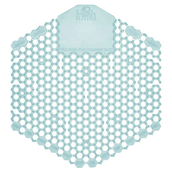FRESH PRODUCTS 3WDSF010I060M08 Wave 3D Urinal Deodorizer Screen, Blue, Ocean Mist Fragrance, 10 Screens/Box / BX