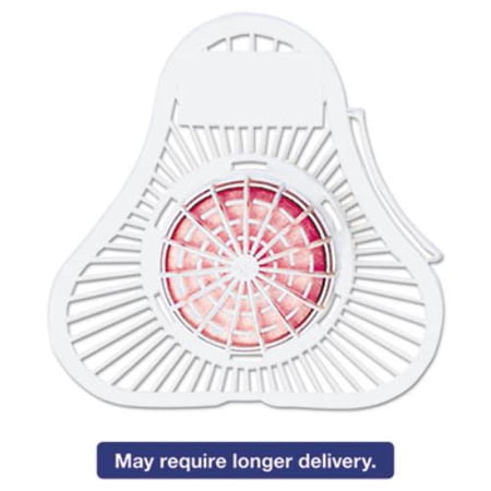 Para Urinal Screen w/Deodorizer Block Cherry Fragrance, 12/Box