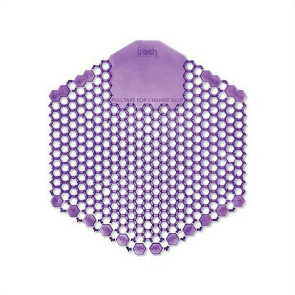 Fresh Products Wave 3-D Urinal Screens, 7", Fabulous Scent, Purple, Pack Of 60 Urinal Screens