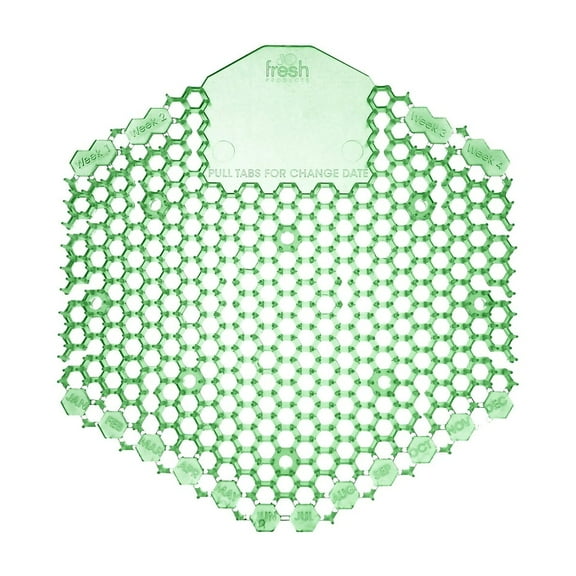 Fresh Products The Wave 3D Deodorizer Urinal Screens, Cucumber Melon Scent, Green, Box Of 10 Screens
