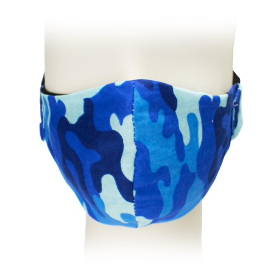 Blue Protection Mask Fresh Protection Mask - Blue Camo (Kids' Medium Ages 8-12) - 4 Pack ...
