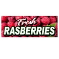 thumbnail image 1 of Fresh Rasberries 13 oz Vinyl Banner With Metal Grommets, 1 of 5