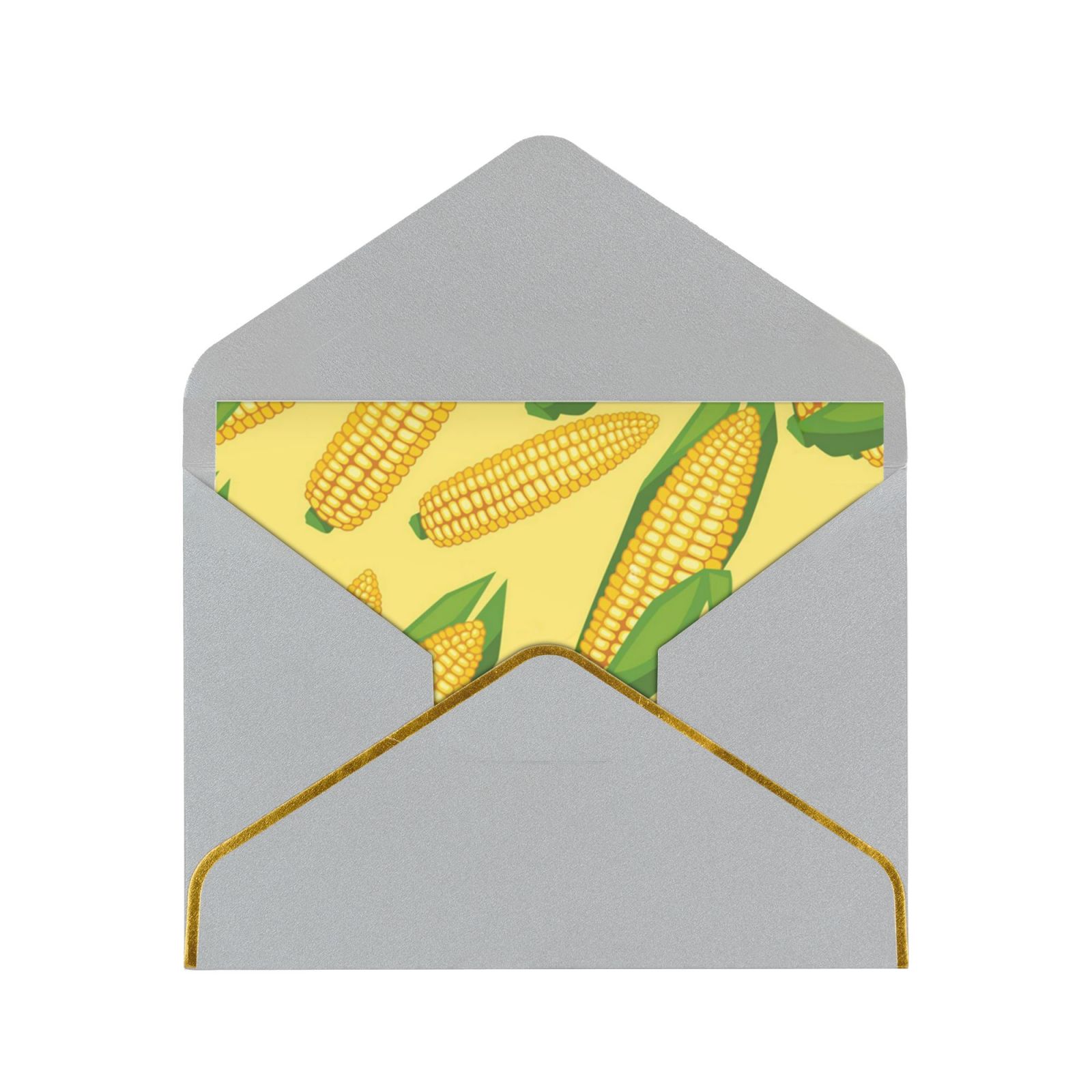 Fresh Ripe Corn Cobs Birthday Cards Blank Cards Greeting Card With