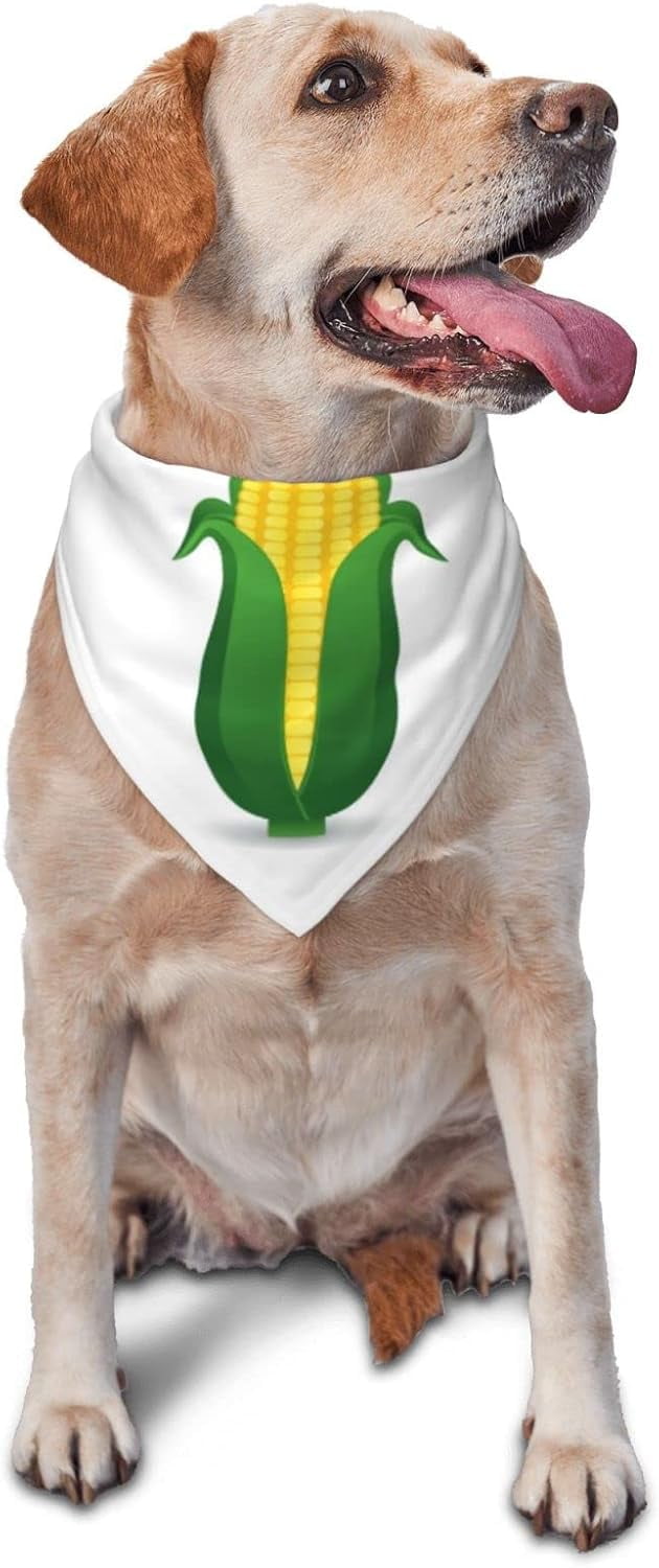 Fresh Ripe Corn Cobs Pattern Dog Bandana Triangle Bibs Scarf ...