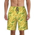 thumbnail image 1 of Fresh Ripe Corn Cobs Pattern Men'S Beach Pants Quick Dry Short Swim Trunks With With Pockets And Mesh Lining Swimwear Beach Bathing Shorts Medium, 1 of 1