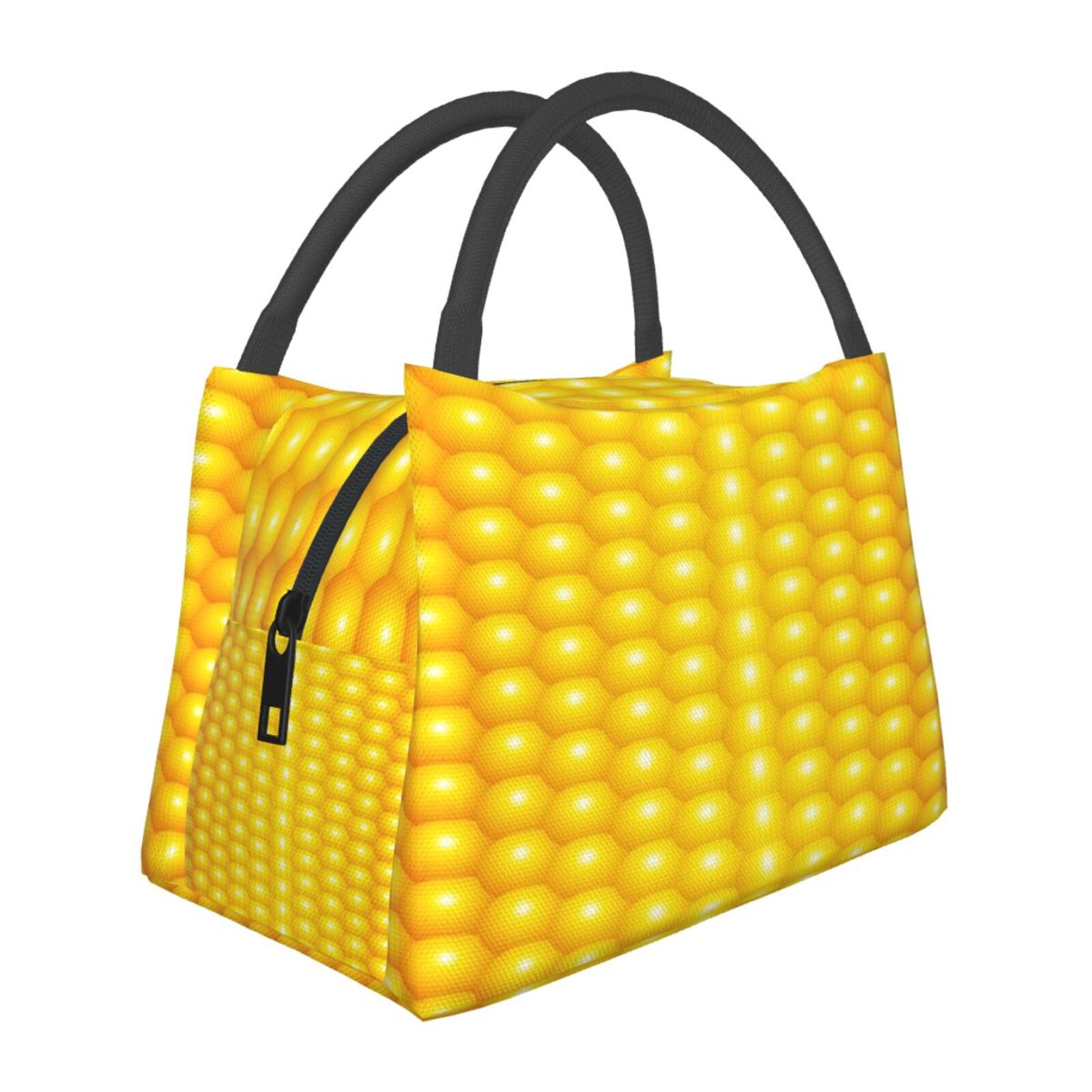 Fresh Ripe Corn Cobs Pattern, Portable Lunch Bag Lunch Box Meal Bag