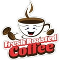 thumbnail image 1 of Fresh Roasted Coffee 8" Decal Concession Stand Food Truck Sticker, 1 of 2