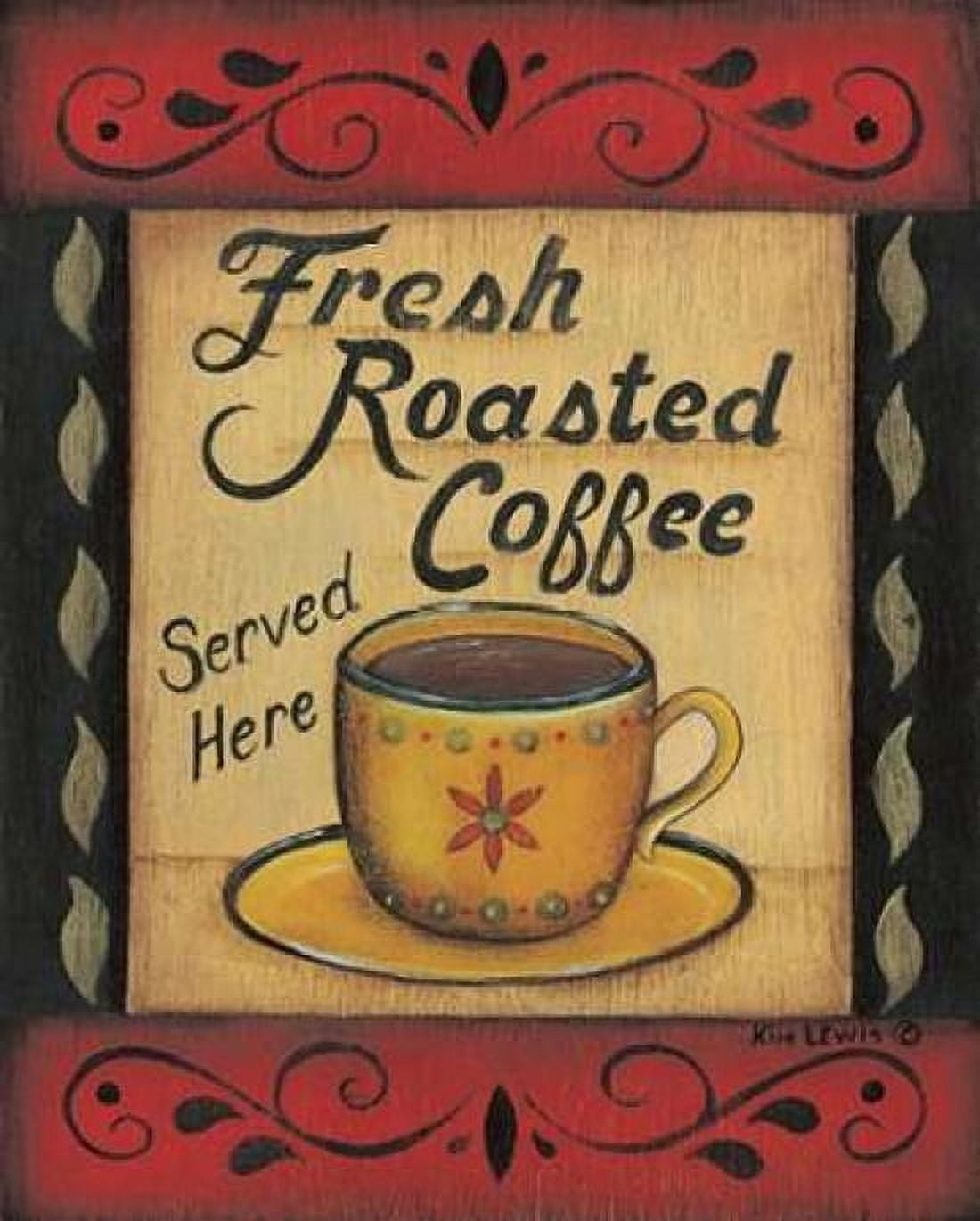 Fresh Roasted Coffee Canvas Art - Kim Lewis (24 x 30)