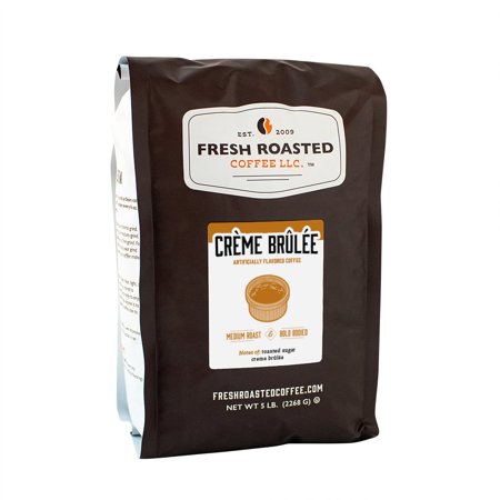 Fresh Roasted Coffee, Crme Brulee Flavored Coffee Whole Bean, 80 oz