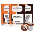 thumbnail image 1 of Fresh Roasted Coffee, Dark Brazil Coffee Pods, Med-Dark Roast, K-cup Compatible, 72 Count, 1 of 10