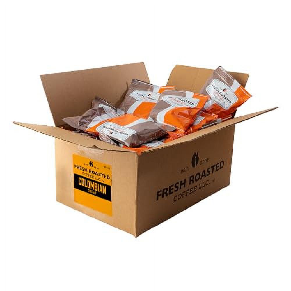 Fresh Roasted Coffee, Decaf Colombian, Kosher, PreGround Fractional