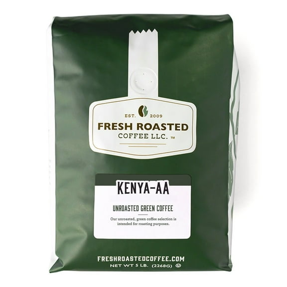 Fresh Roasted Coffee, Unroasted Kenya AA Coffee Beans, 80 oz