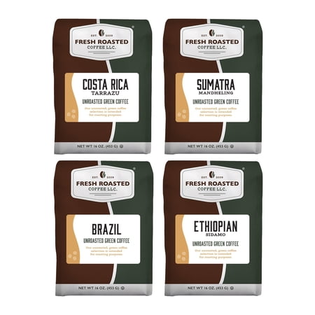 Fresh Roasted Coffee, Home Roaster's Sampler, Adventurer's Green Coffee