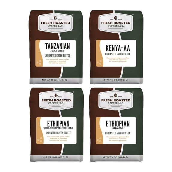 Fresh Roasted Coffee, Home Roaster's Sampler, African Green Coffee