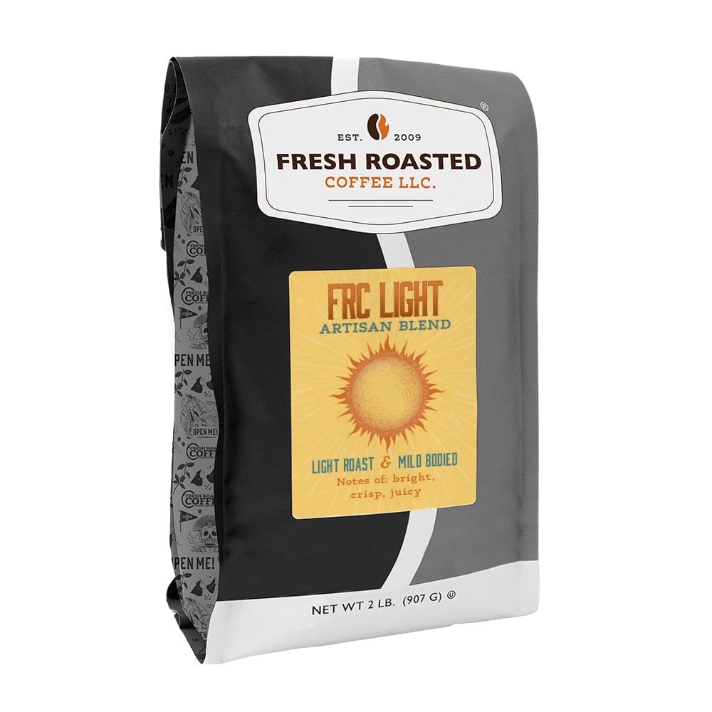 Fresh Roasted Coffee LLC, Light Roast Blend, Ground Coffee, 32 oz Bag