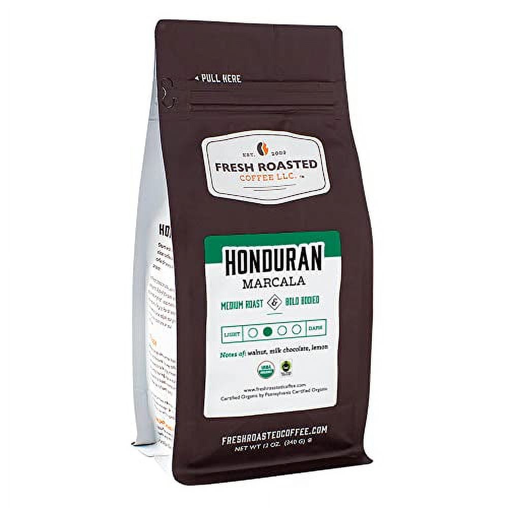 Fresh Roasted Coffee, Organic Honduran Marcala, 12 oz, Medium Roast