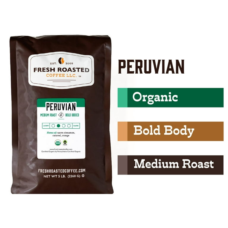 https://i5.walmartimages.com/seo/Fresh-Roasted-Coffee-Organic-Peruvian-Coffee-Medium-Roast-Whole-Bean-80-oz_2f12573e-ab90-49b3-9b09-aa92bf3e1771.34ad0bd2a52ae6bfd1a4d6d62a54d31e.jpeg?odnHeight=768&odnWidth=768&odnBg=FFFFFF