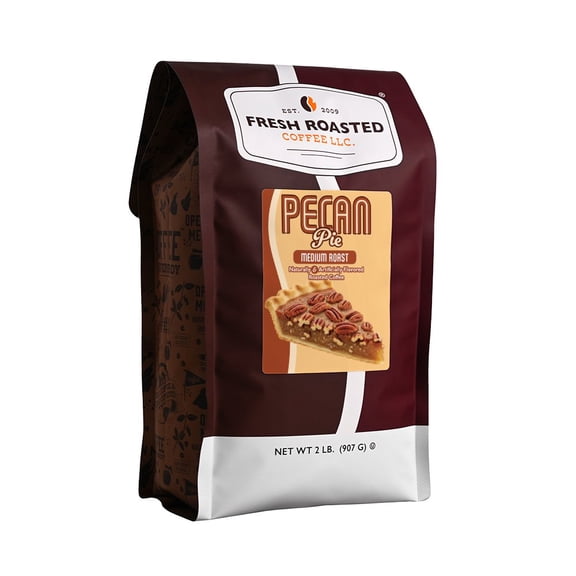 Fresh Roasted Coffee, Pecan Pie Flavored Coffee Drip Ground, 32 oz 2 lbs