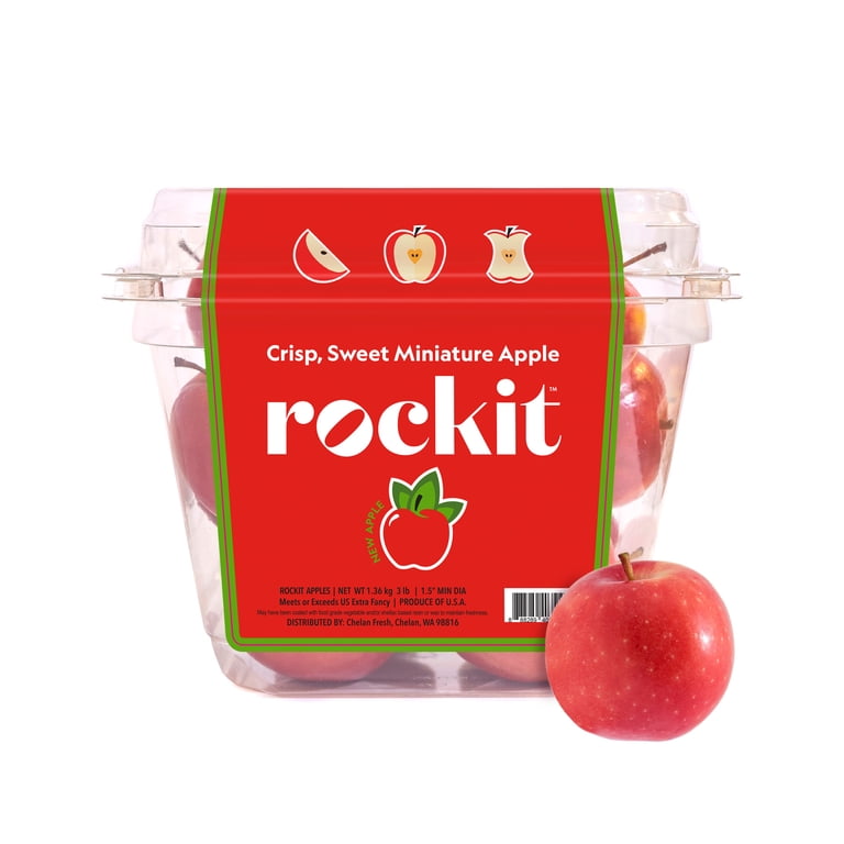 Fresh Rockit, Crisp Sweet Miniature Apples, 3lb Tub - Walmart.com
