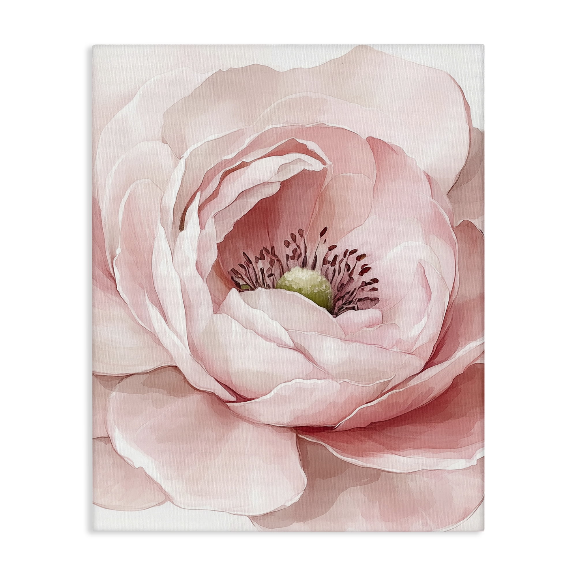 Fresh Rosy Close Up Petals Canvas Wall Art, design by Christine Simpson Art