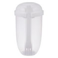 Fresh Salad Container Serving Cup with Dressing Container Fork Portable