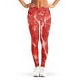thumbnail image 1 of Fresh Salmon Print Leggings, Food Lover Sexy Yoga Leggings For Women., 1 of 5