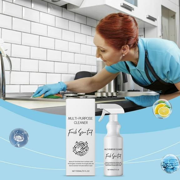 Fresh Scented Multi-Task Cleaner Spray, including Stainless Steel Sink Cleaner, Surface Cleaner, Grout Cleaner Machine Compatibility, for Kitchen Cleaning, Tile Floor Cleaner