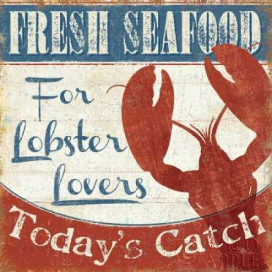 Fresh Seafood I Canvas Art - Pela Studio (24 x 24)