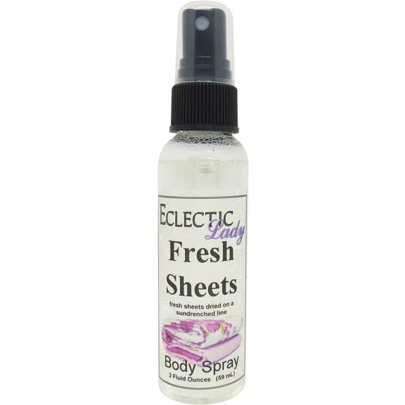 Fresh Sheets Body Spray, Eclectic Lady, Hydrating Mist, Unisex (Double Strength), 2 oz