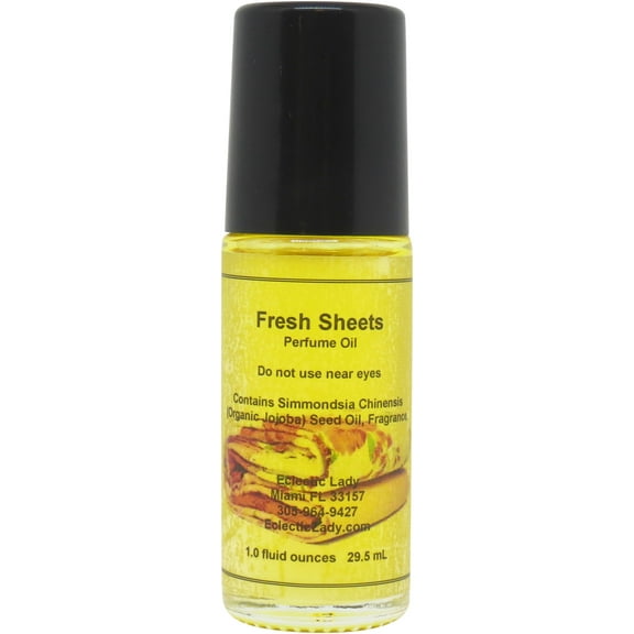 Fresh Sheets Perfume Oil, 1.0 Oz Portable Roll-On Fragrance