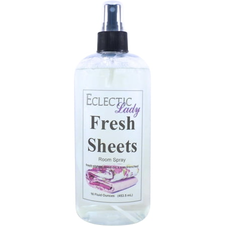 Fresh Sheets Room Spray by Eclectic Lady, 16 Ounces, Fragrant Aromatic Room Mist For Home, Room, Office