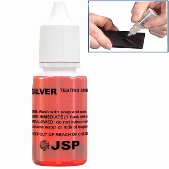 Fresh Silver Acid Testing Solution Silver 925 Test Scrap 1/2 Fl Oz. Bottle