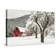 thumbnail image 1 of Fresh Snow on Red Barn Near Salmo, British Columbia, Canada, Scenic Seasons Stretched Canvas Wall Art by Chuck Haney Sold by Art.Com, 1 of 5