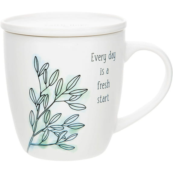 Pavilion Gift Company - Fresh Start - 17 oz Cup with Coaster Lid