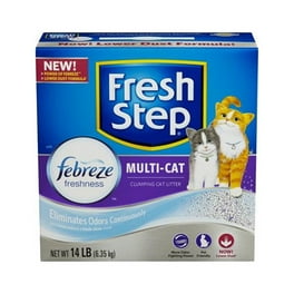 Fresh Step Extreme Scented Litter with the Power of Febreze Clumping Cat Litter Mediterranean Lavender 25 lbs Walmart