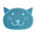 thumbnail image 1 of Fresh Step Blue Cat Shaped Litter Trapper Keeper Mat 23.5" x 17.5", 1 of 6