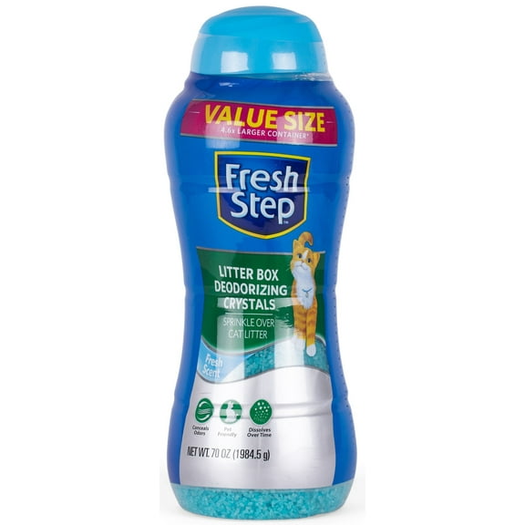 Fresh Step Cat Litter Deodorizer Crystals, Fresh Scent, 70 oz.