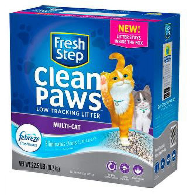 Fresh Step Clean Paws Scented with the Power of Febreze (Pack of 36)