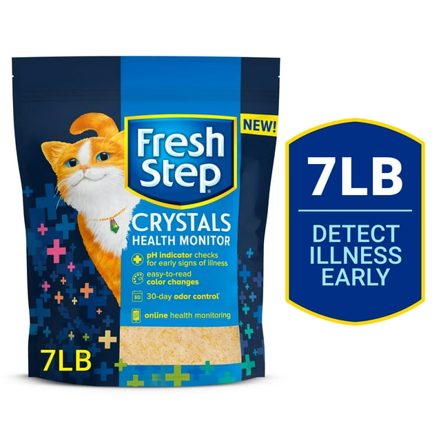 Fresh Step Crystals Health Monitoring Cat Litter, 7 lbs