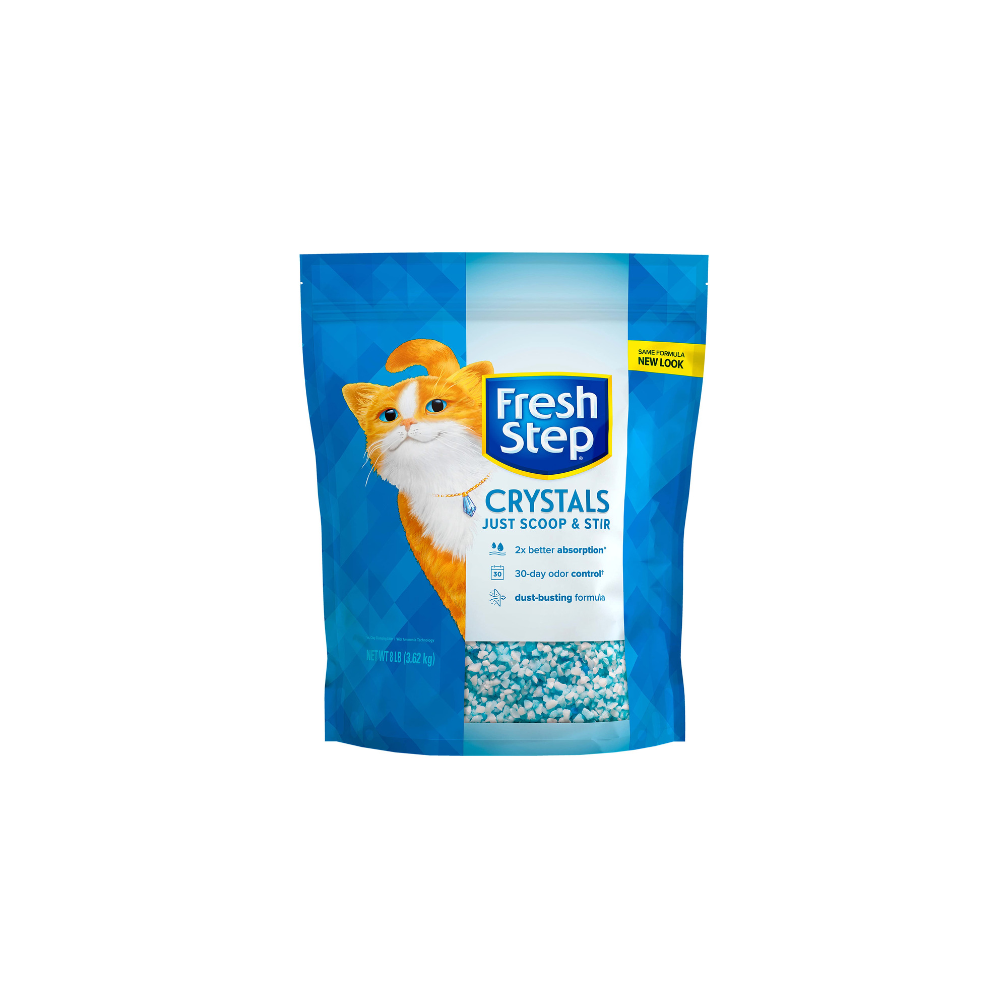 Fresh Step Crystals Premium Scented Cat Litter 8 lbs (Pack of 8
