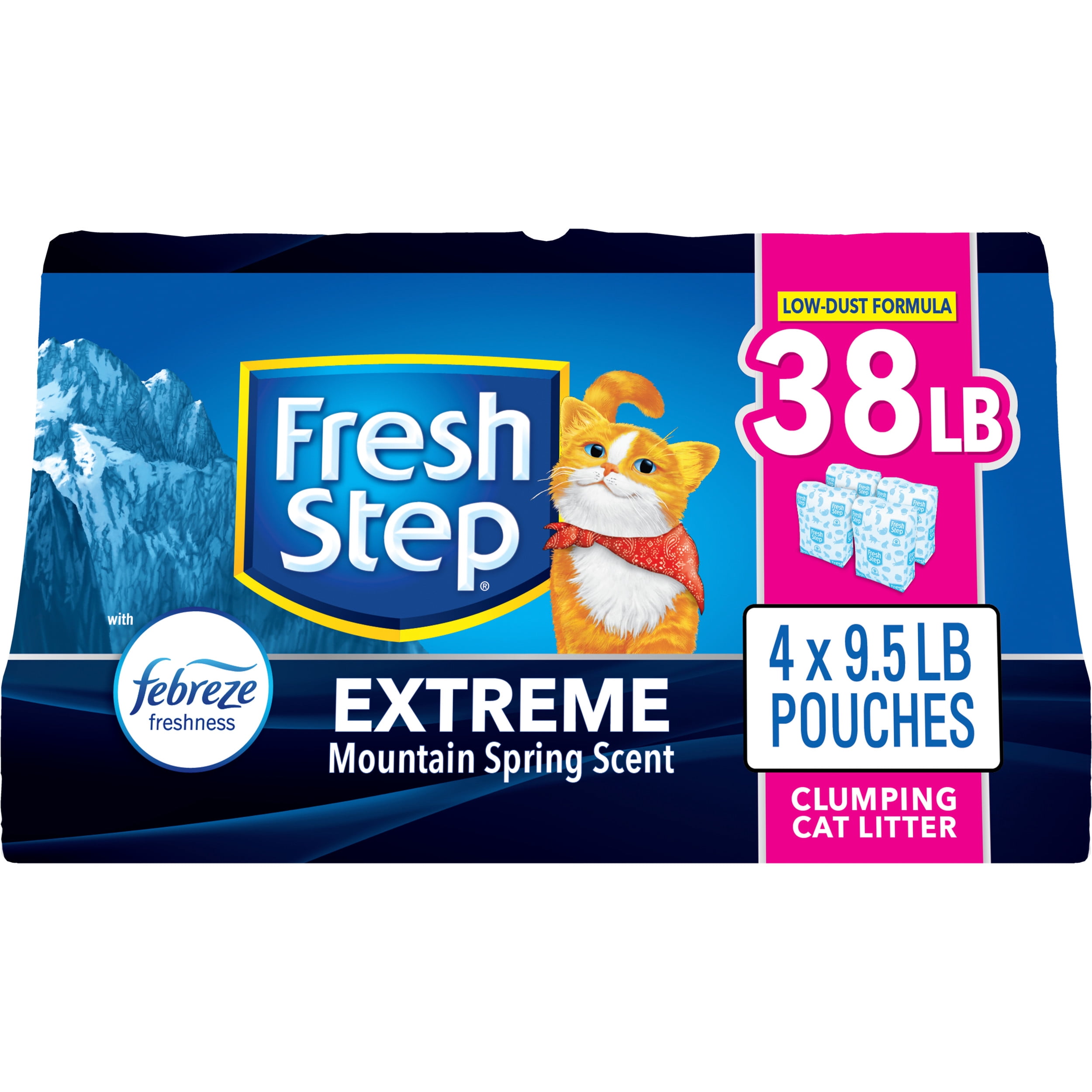 Fresh Step Extreme Scented Litter with the Power of Febreze, Clumping