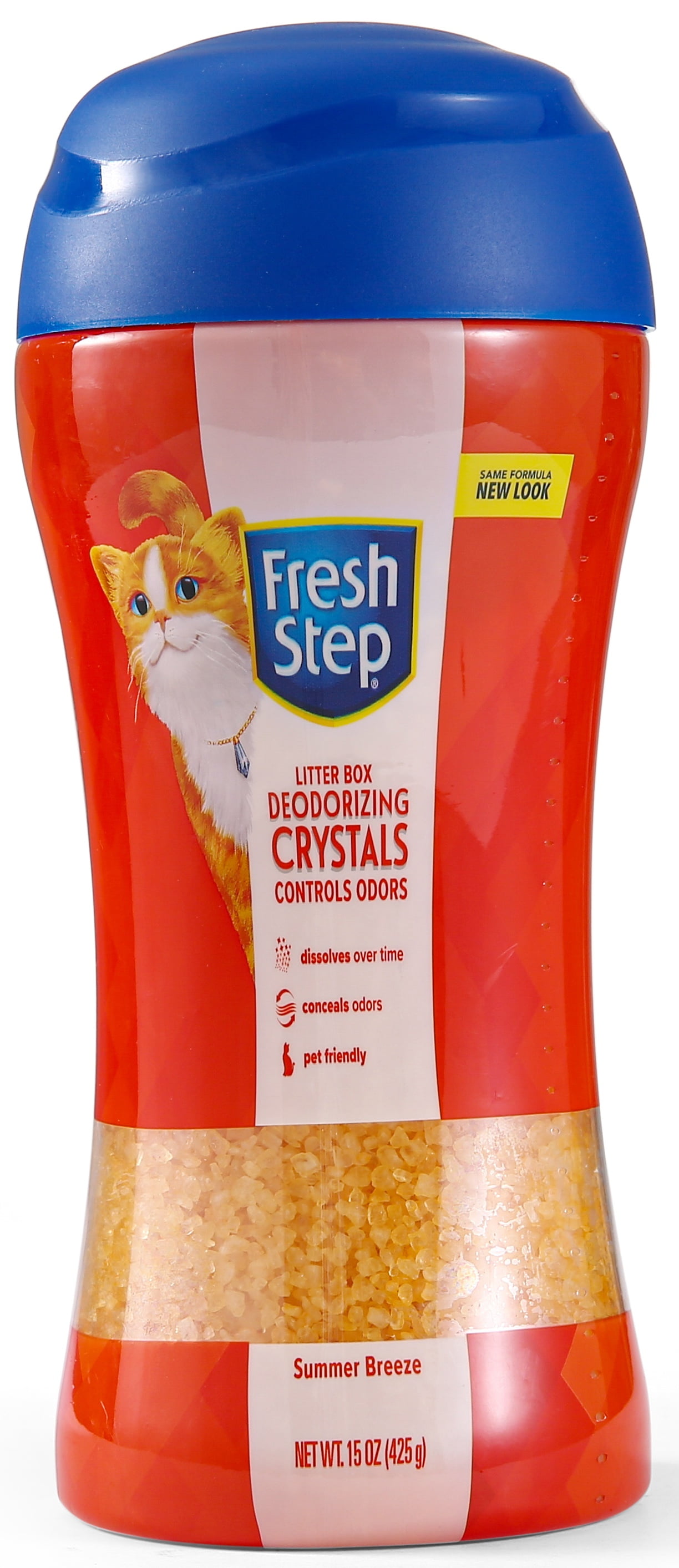 Fresh Step Deodorizing Cat Litter Crystals In Tropical Breeze Scent 15oz Walmart