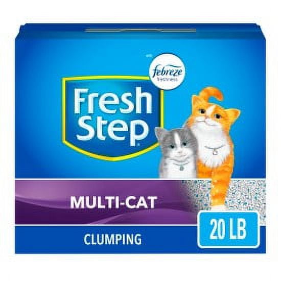Fresh Step MultiCat Scented Litter with the Power of Febreze, Clumping
